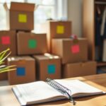 home organization before moving